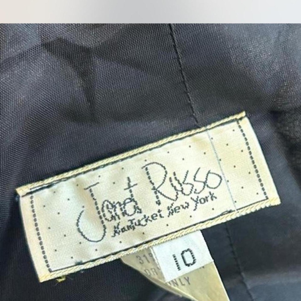 Vintage 1980's Janet Russo adorable black lace sweetheart dress - Picture 5 of 8